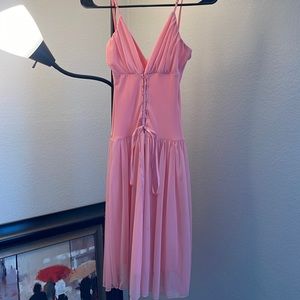 Peach colored fairy dress